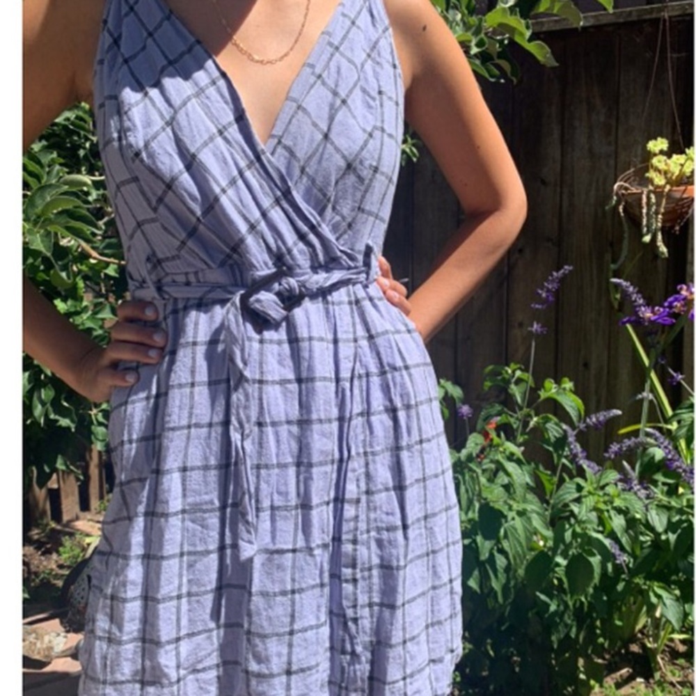 urban outfitters checkered sun dress